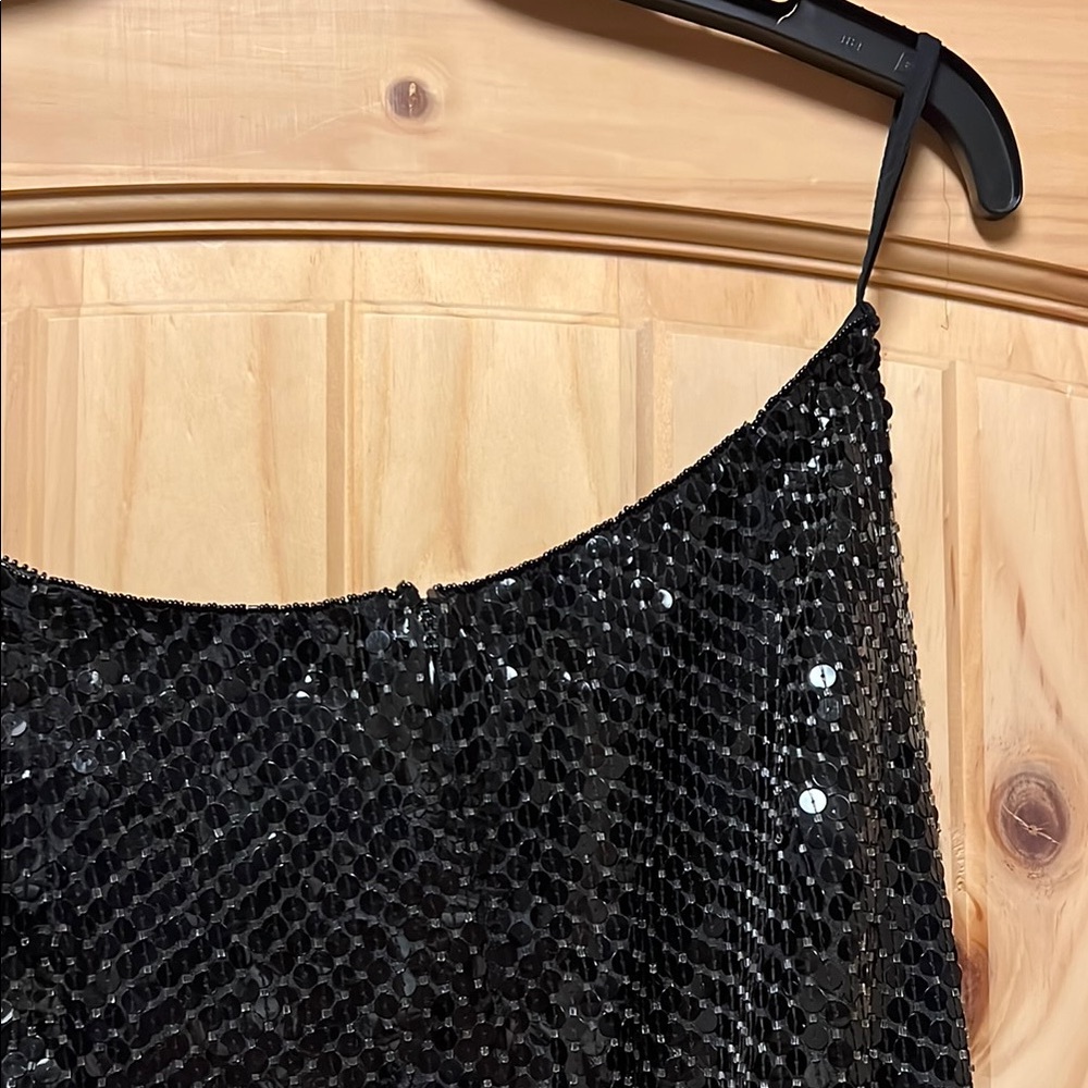 Vintage Escada by Margaretha Ley Elegant Black Silk Sequin Beaded Skirt 40 - Picture 16 of 16